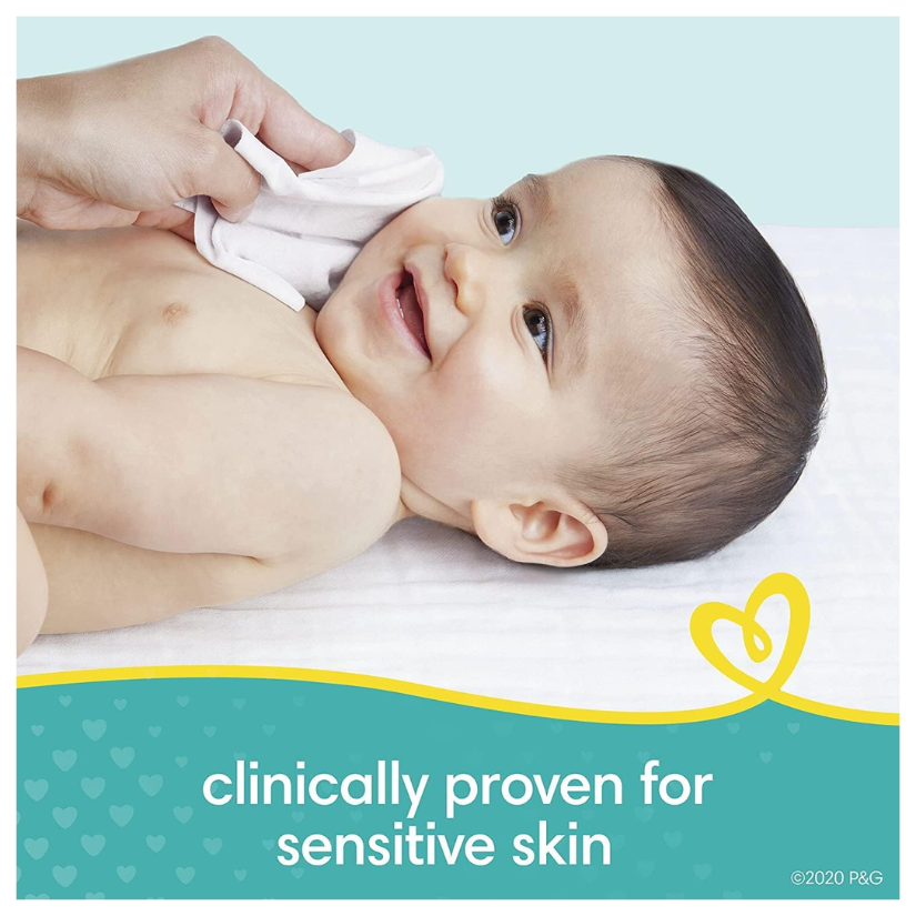 Pampers Sensitive Baby Wipes,  12 x 56 Wipes